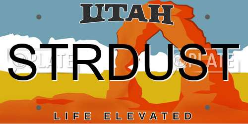 STRDUST Utah License Plate
