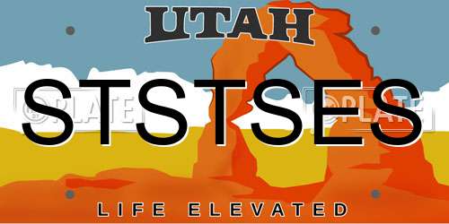 STSTSES Utah License Plate
