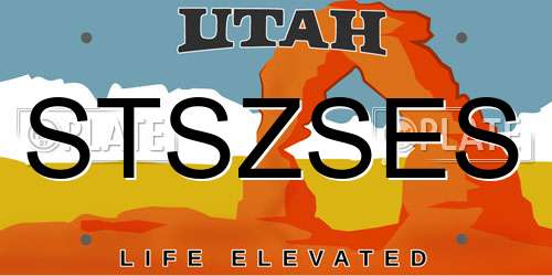 STSZSES Utah License Plate