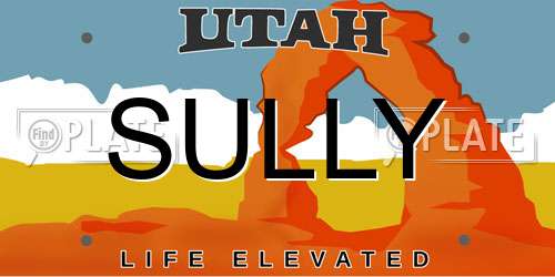 SULLY Utah License Plate