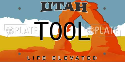 T00L Utah License Plate