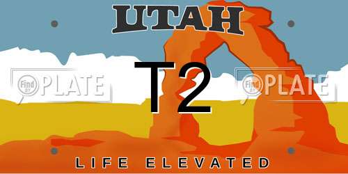 T2 Utah License Plate