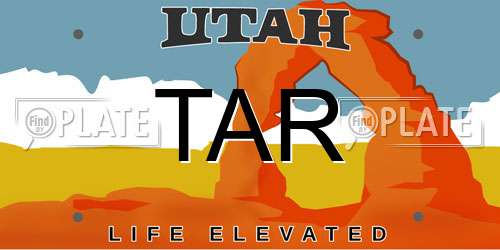 TAR Utah License Plate