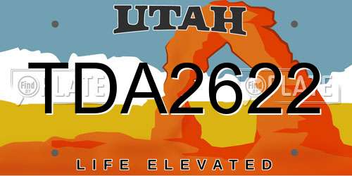 TDA2622 Utah License Plate
