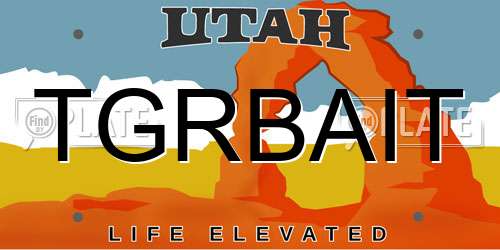 TGRBAIT Utah License Plate