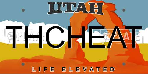 THCHEAT Utah License Plate