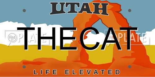 THECAT Utah License Plate