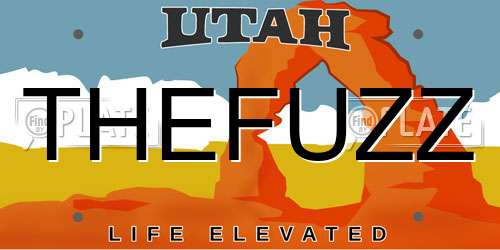 THEFUZZ Utah License Plate
