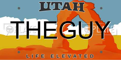 THEGUY Utah License Plate