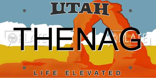 THENAG Utah License Plate