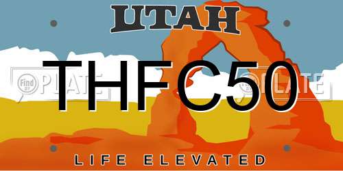 THFC50 Utah License Plate