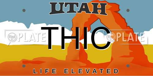 THIC Utah License Plate