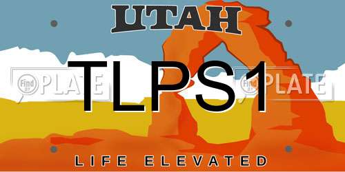 TLPS1 Utah License Plate