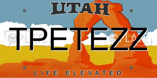TPETEZZ Utah License Plate