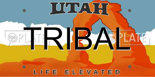TRIBAL Utah License Plate