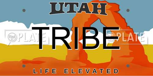 TRIBE Utah License Plate
