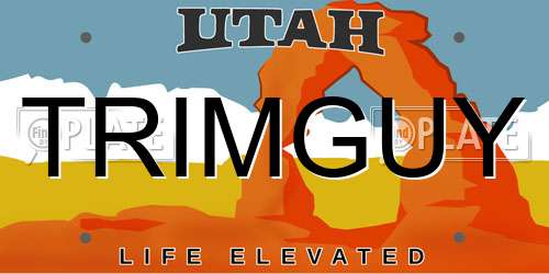 TRIMGUY Utah License Plate