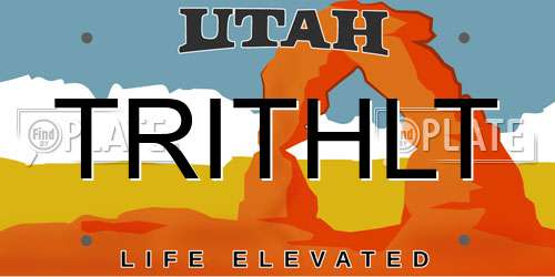 TRITHLT Utah License Plate