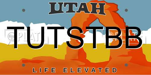 TUTSTBB Utah License Plate