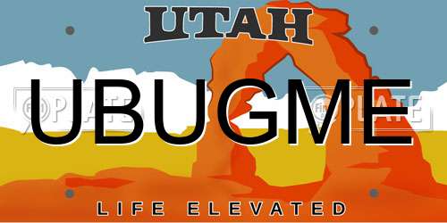 UBUGME Utah License Plate