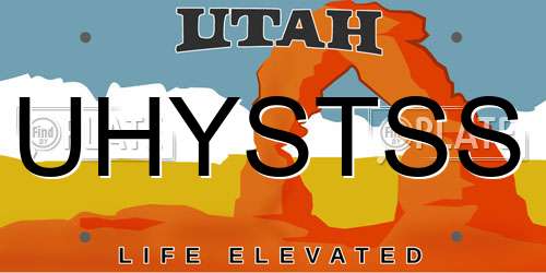 UHYSTSS Utah License Plate