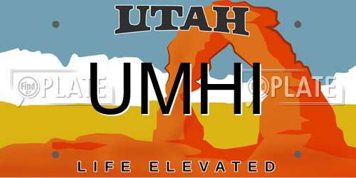 UMHI Utah License Plate