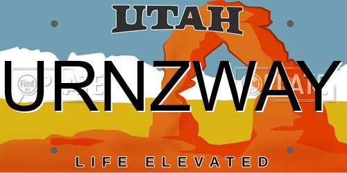 URNZWAY Utah License Plate