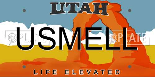 USMELL Utah License Plate