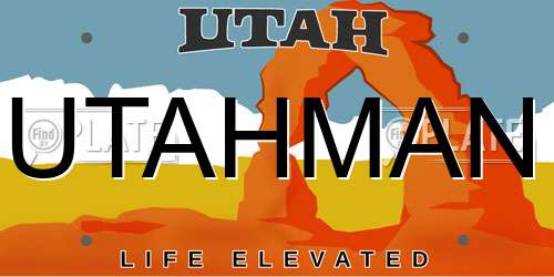 UTAHMAN Utah License Plate