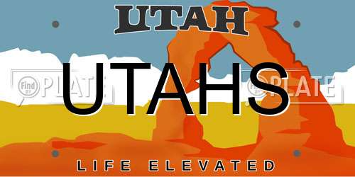 UTAHS Utah License Plate
