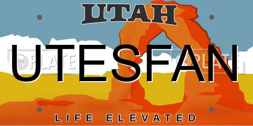 UTESFAN Utah License Plate