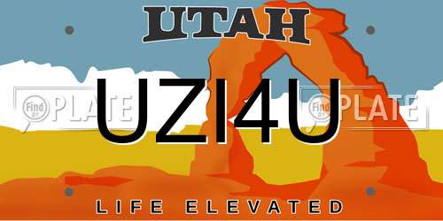 UZI4U Utah License Plate