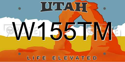 W155TM Utah License Plate