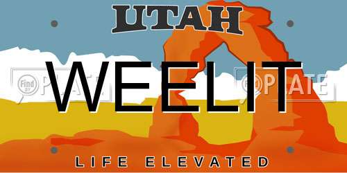 WEELIT Utah License Plate