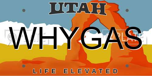 WHYGAS Utah License Plate