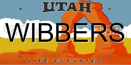 WIBBERS Utah License Plate