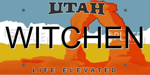 WITCHEN Utah License Plate