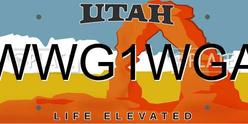 WWG1WGA Utah License Plate