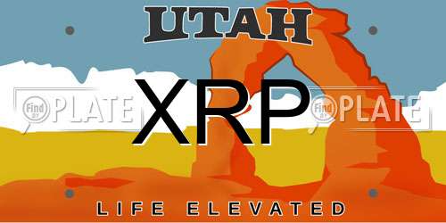 XRP Utah License Plate