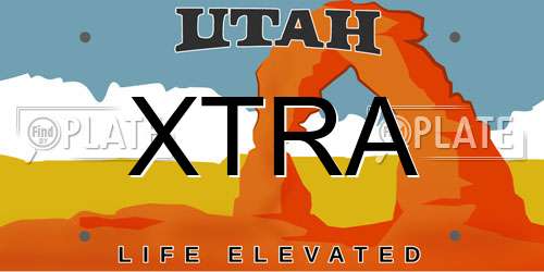 XTRA Utah License Plate