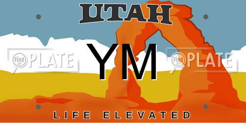 YM Utah License Plate