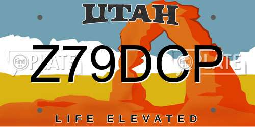 Z79DCP Utah License Plate