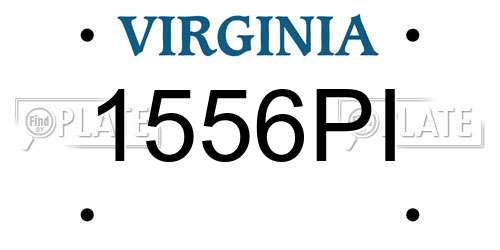 1556PI Virginia License Plate