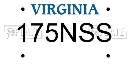 175NSS Virginia License Plate