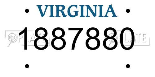 1887880 Virginia License Plate