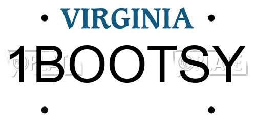1BOOTSY Virginia License Plate