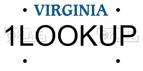 1LOOKUP Virginia License Plate