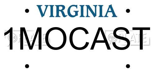 1MOCAST Virginia License Plate