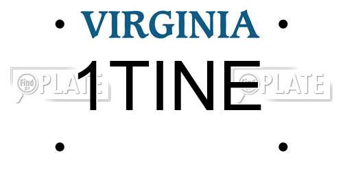 1TINE Virginia License Plate