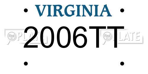 2006TT Virginia License Plate